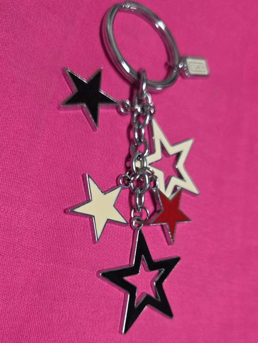 Star Spangled COACH KEYCHAIN/ BAG CHARM